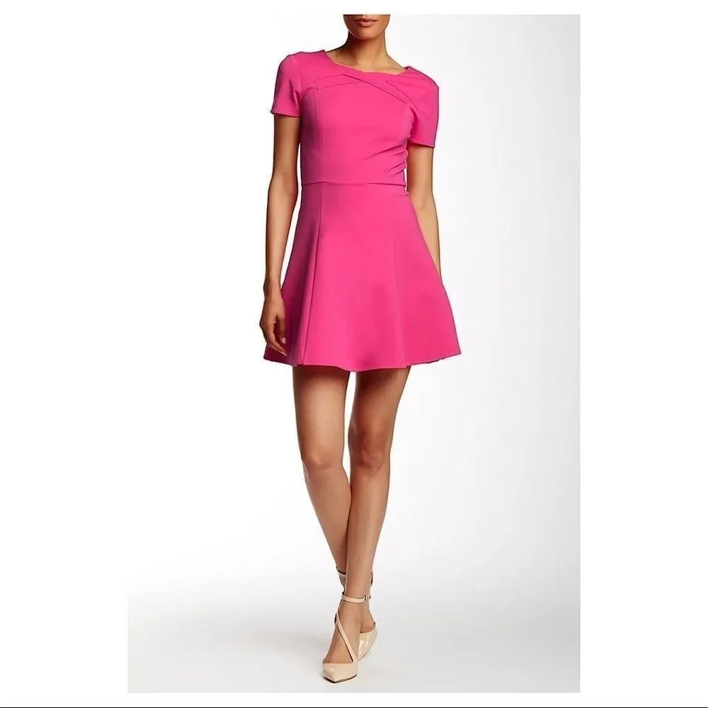 Halston Heritage Mini Fit & Flare Dress - Picture 1 of 8